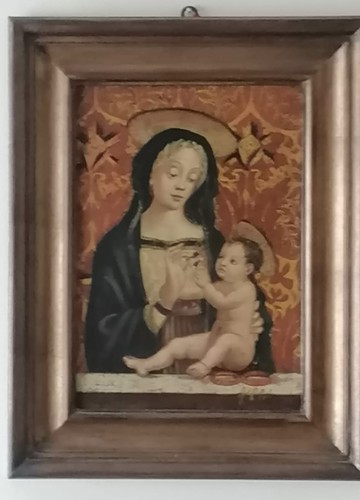Icona sacra madonna col - sacra,