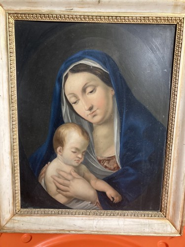 Vecchio quadro metallo - quadro, su