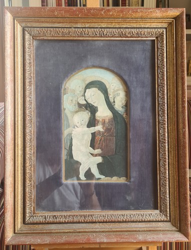 Quadro una madonna con - quadro, di