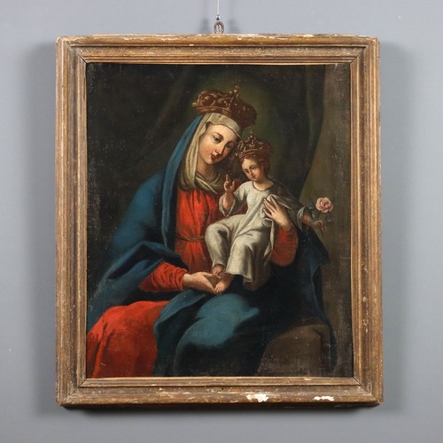 Dipinto antico madonna con - dipinto,