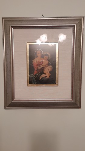Quadro madonna con bambino - con,