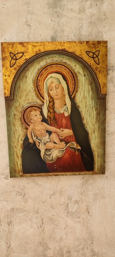 Quadro icona vintage - vintage, madonna