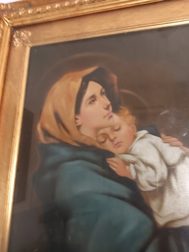 Quadro madonna con bambino - con,