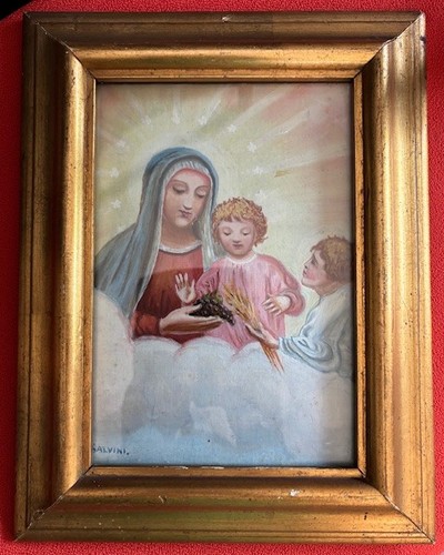 Dipinto votivo madonna con - dipinto,
