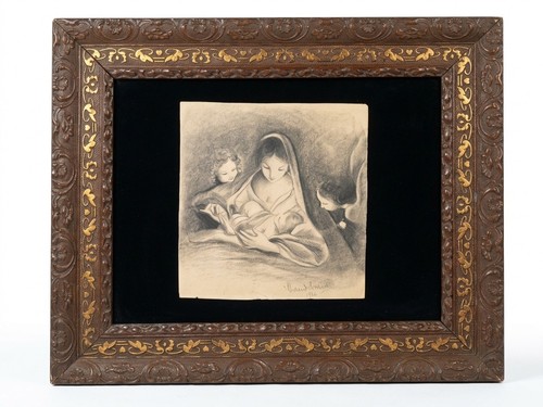 Disegno matita incorniciato - matita,