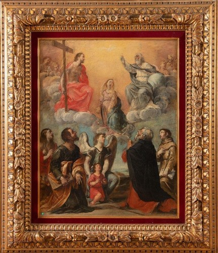 Madonna gloria con bambino - madonna, in