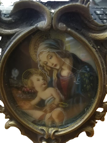 Miniatura quadro madonna con - quadro,