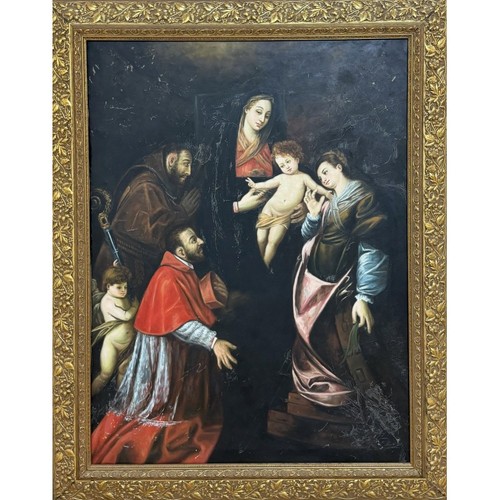 Olio tela scena - scena, –