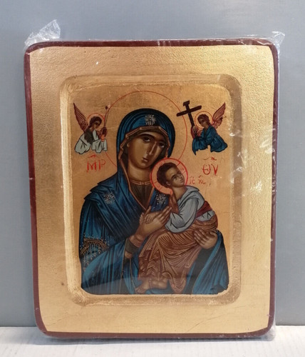 Icona sacra legno e - su,