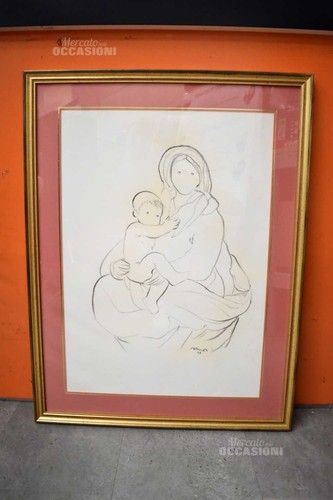 Quadro madonna con bambino - quadro,