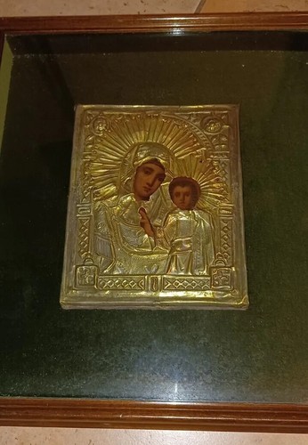 Icona madonna bambino - , e