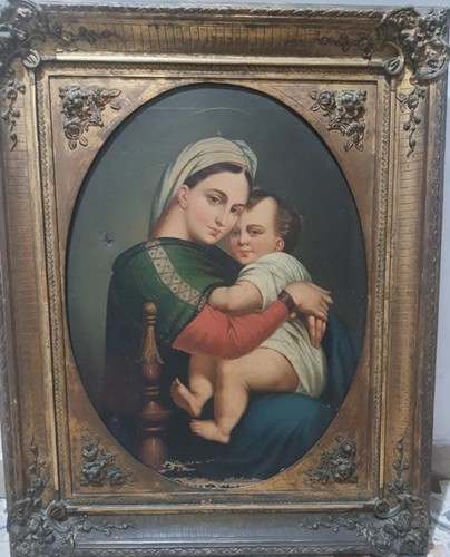 Dipinto madonna con bambino - dipinto,