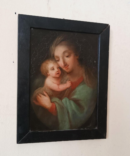 Antico dipinto rame madonna - dipinto, rame-madonna