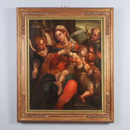 Dipinto antico madonna con - dipinto,