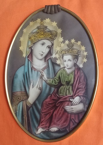 Quadro ovale vintage con icona - quadro,
