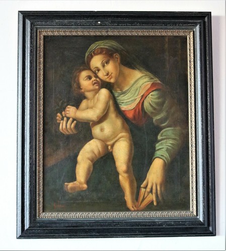 Dipinto madonna con bambino - dipinto, "madonna